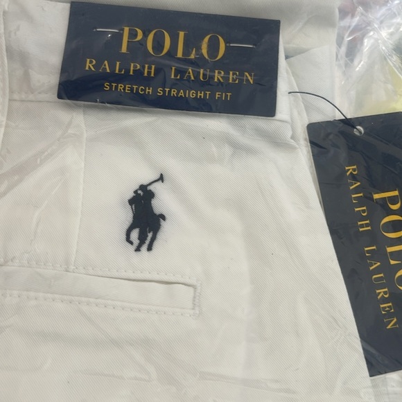 Polo Ralph Lauren Mens Chino Pants Flat Front White Size 36X34 - Picture 10 of 12